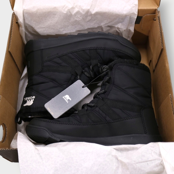 NWB Sorel Women's Whitney II Plus Lace Waterproof Snow Boots Black Size 6 NEW - Picture 6 of 11